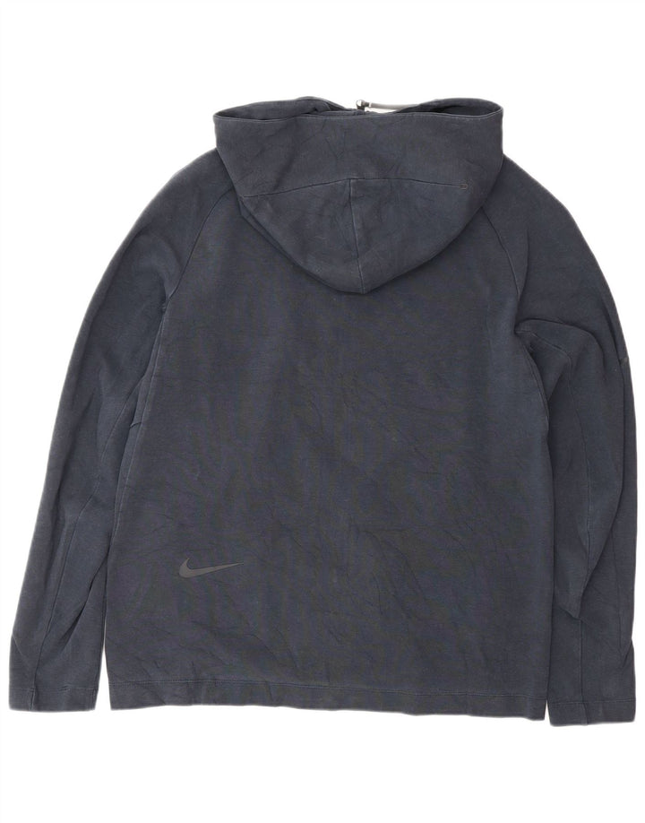 Męski sweter z kapturem i zamkiem NIKE, średni granat