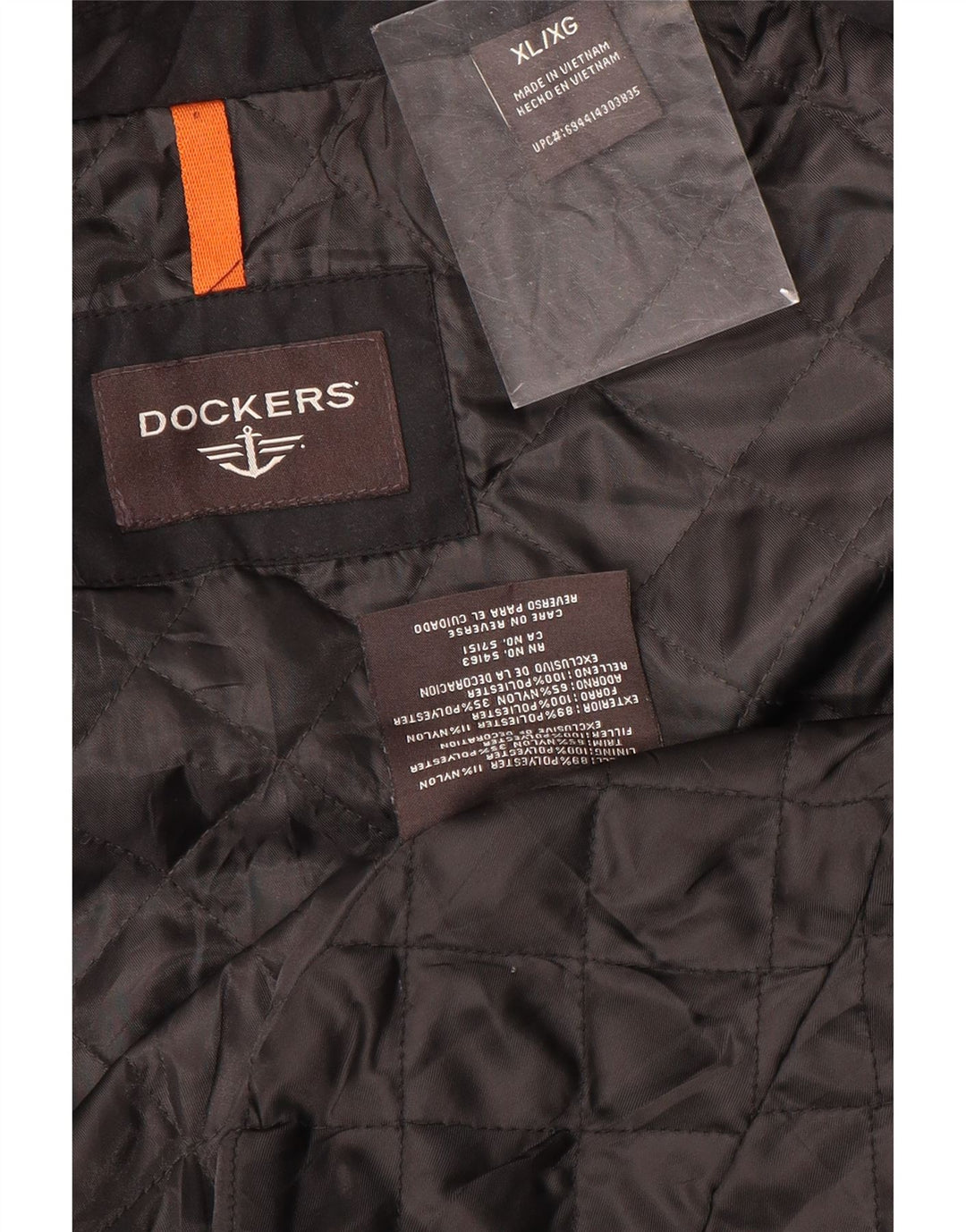 Męska kurtka bomberka Dockers UK 42 XL, czarny poliester
