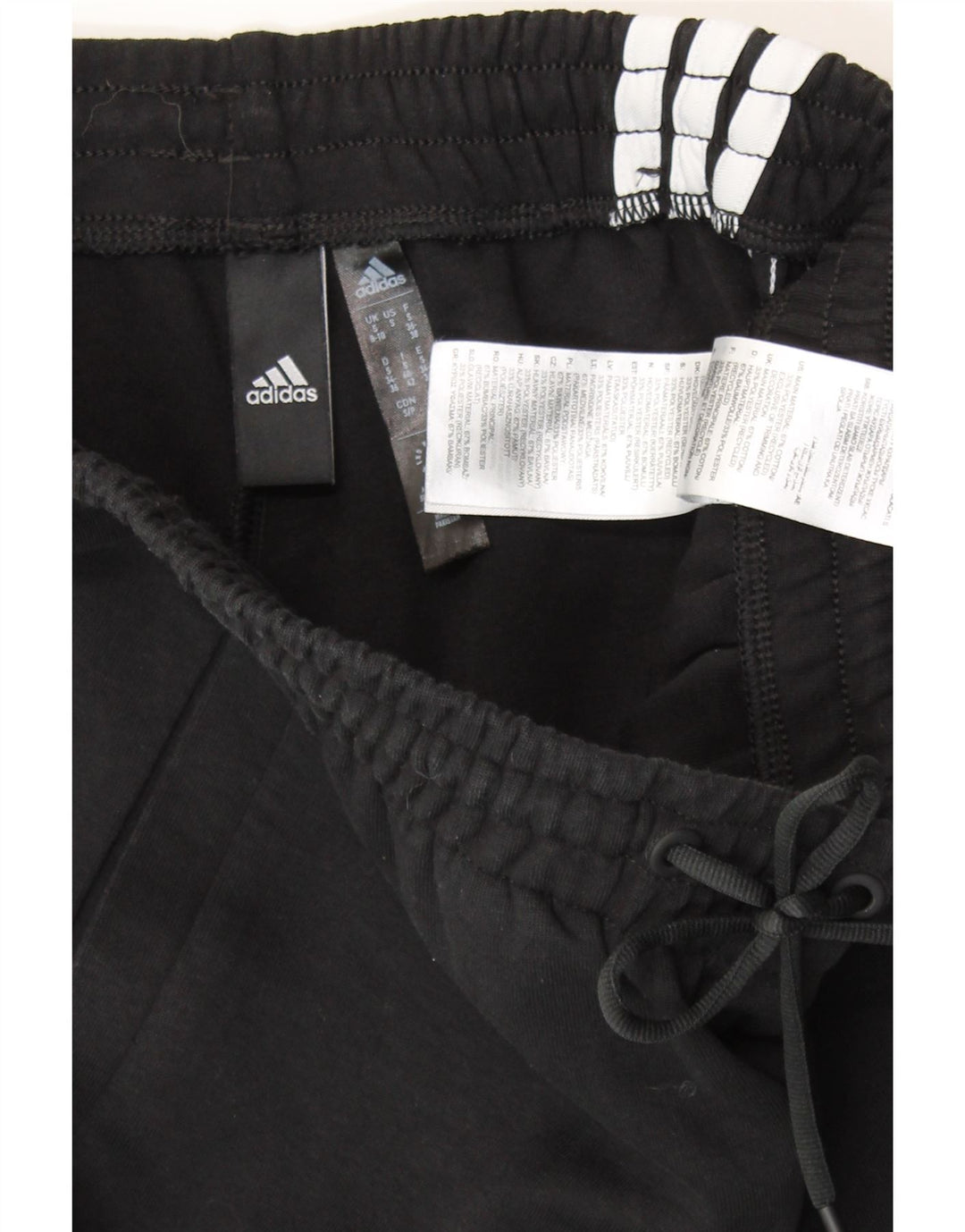 Damskie spodnie dresowe ADIDAS Joggers UK 8/10 Małe, czarne, bawełniane