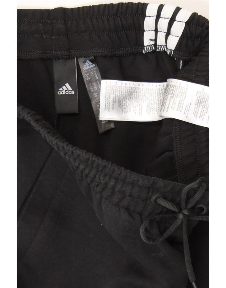 Damskie spodnie dresowe ADIDAS Joggers UK 8/10 Małe, czarne, bawełniane