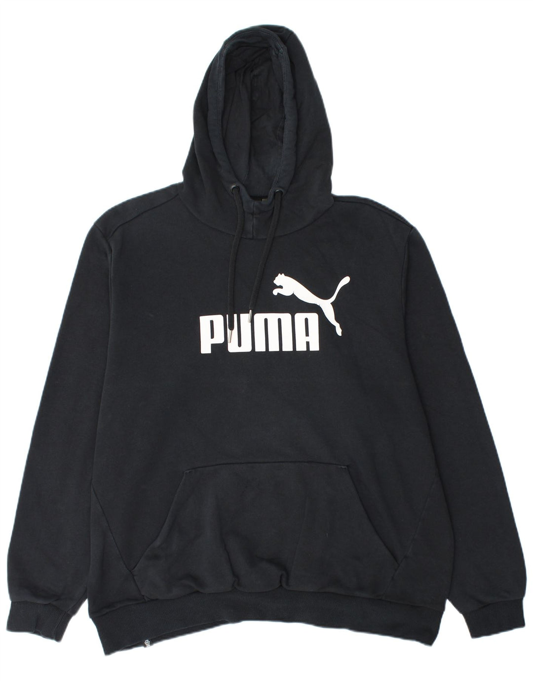 Męski sweter z kapturem i grafiką PUMA XL, czarny, bawełniany