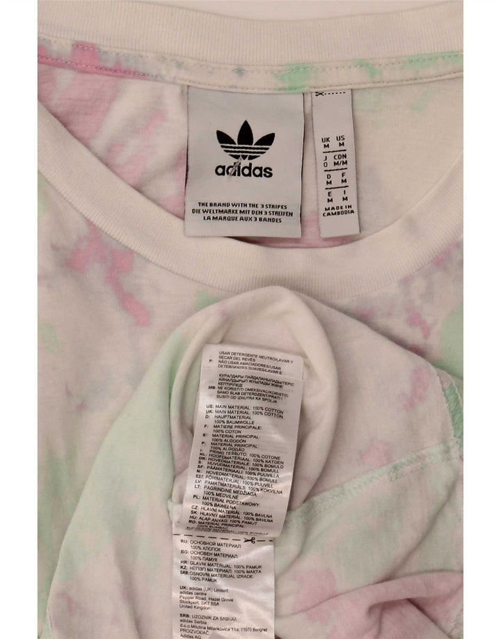 Adidas Męska koszulka Top Medium Multicolored Tie Dye Cotton