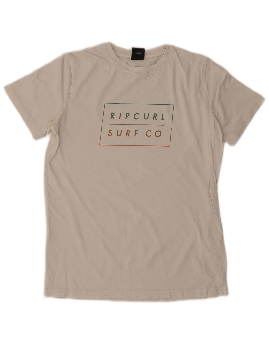 Chłopięcy T-shirt z grafiką Rip Curl, 13-14 lat, biała bawełna