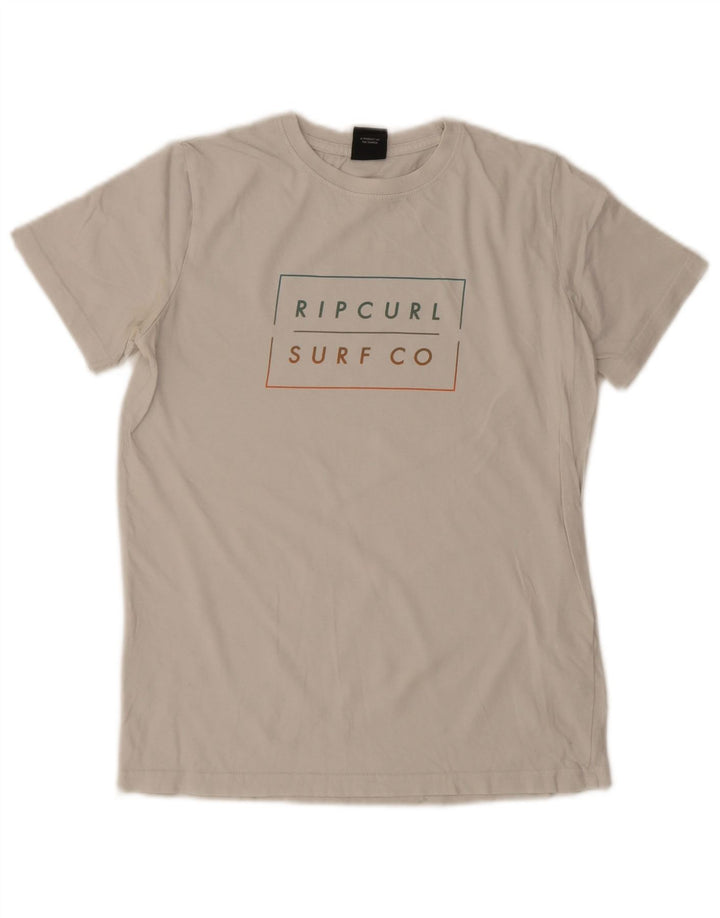 Chłopięcy T-shirt z grafiką Rip Curl, 13-14 lat, biała bawełna