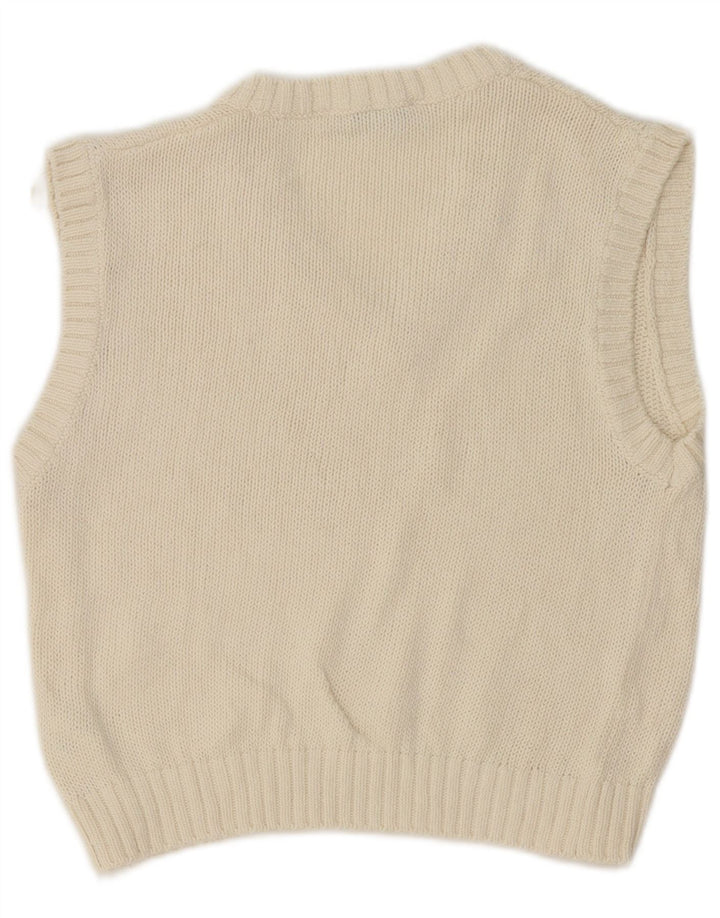 Damski podkoszulek Zara Crop Vest UK 12, średnia biała bawełna