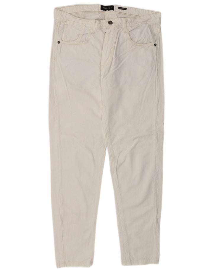Jeansy męskie Massimo Dutti EU 40 Medium W31 L29 Białe