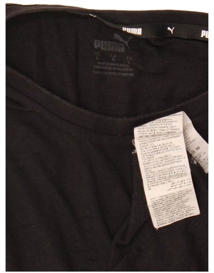 Męski T-shirt z grafiką PUMA, duży, czarny