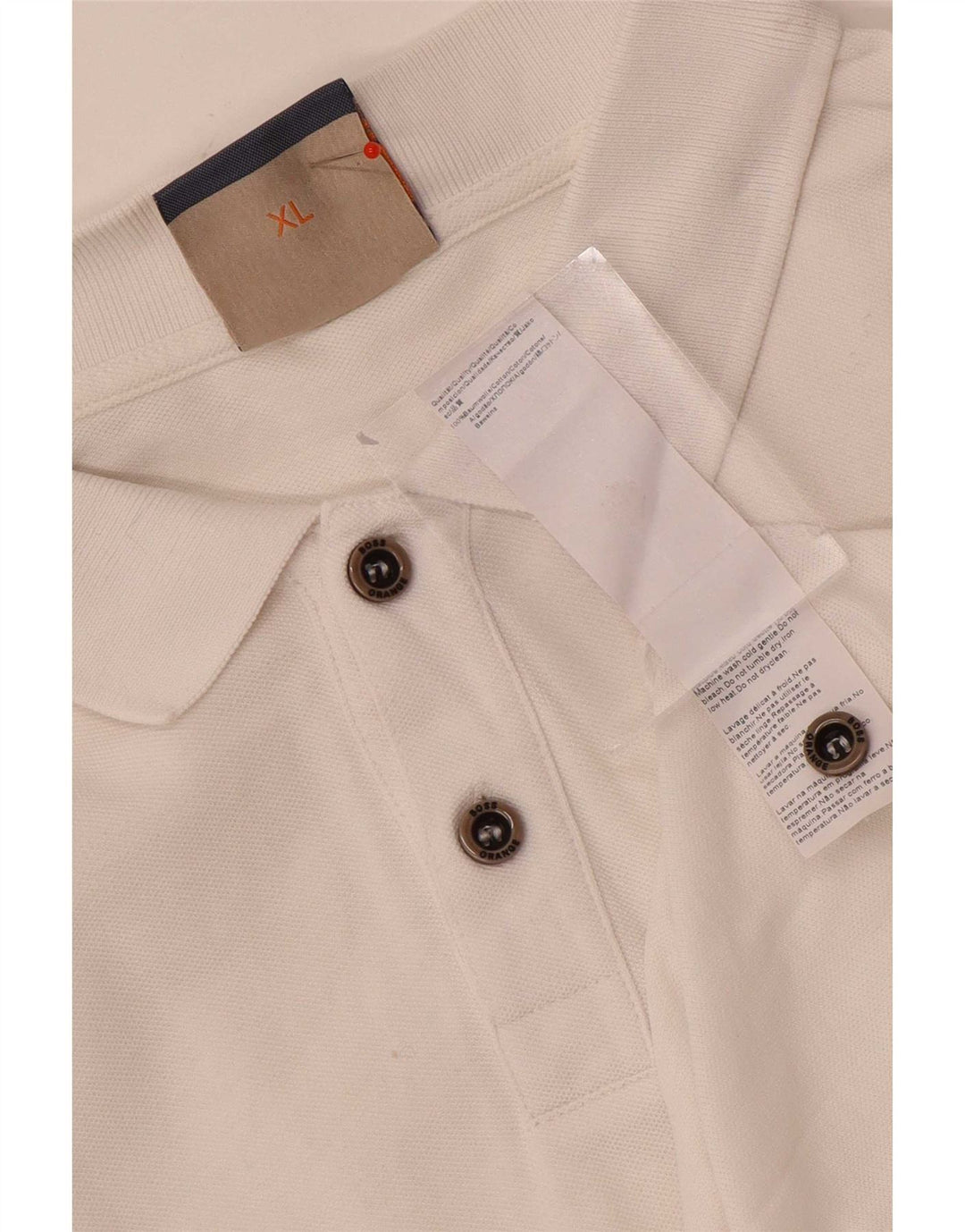 Męska koszulka polo Hugo Boss XL, biała, bawełniana
