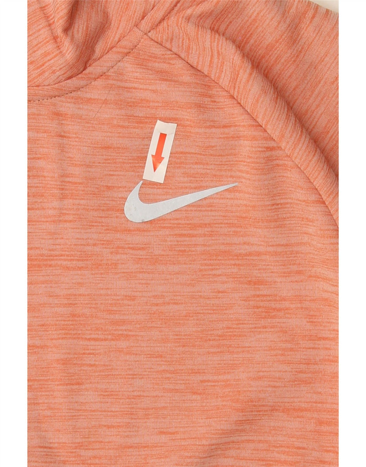 Damski dres Nike Dri Fit z zamkiem błyskawicznym na szyi, UK 14, średni pomarańczowy