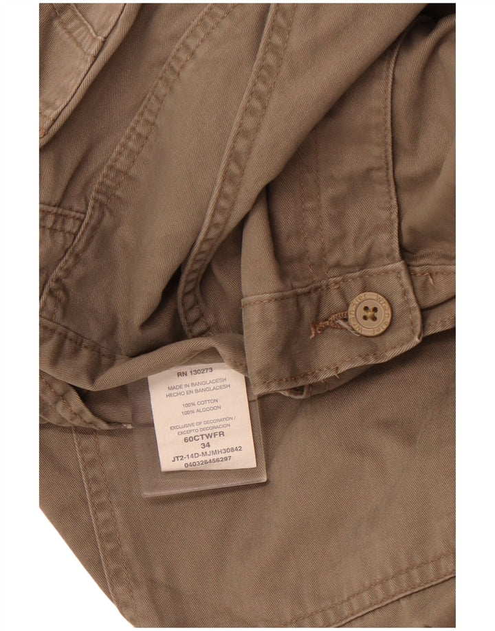 Męskie spodenki cargo WRANGLER W34, duże, brązowe, bawełniane