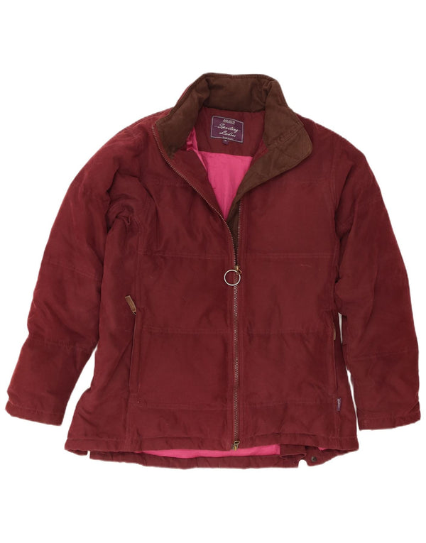 Musto Womens Oversized Padded Jacket UK 10 Small Maroon Polyester