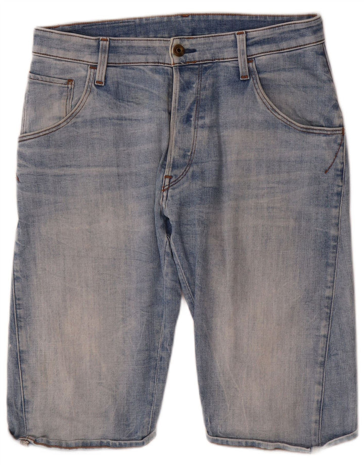 Męskie spodenki jeansowe G-Star W31 Średnioniebieskie bawełniane