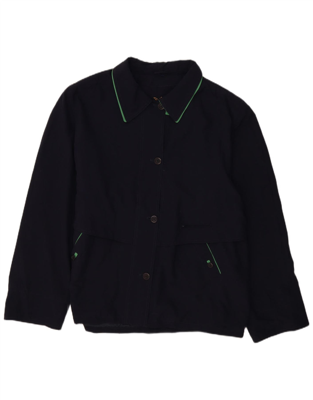 BIAGGINI Damska kurtka bomberka oversize IT 50 XL granatowa, poliestrowa