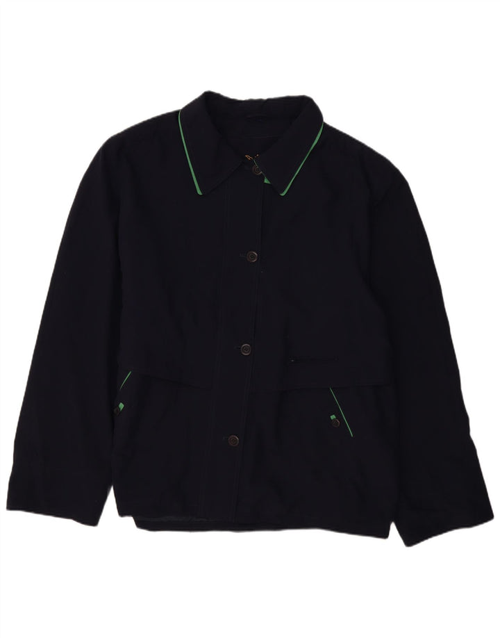 BIAGGINI Damska kurtka bomberka oversize IT 50 XL granatowa, poliestrowa