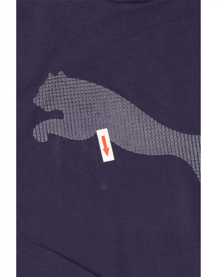 Męski T-shirt Puma z grafiką, duży, granatowy