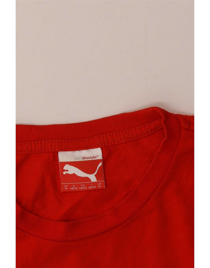 Męska koszulka T-shirt Puma, średnia czerwona