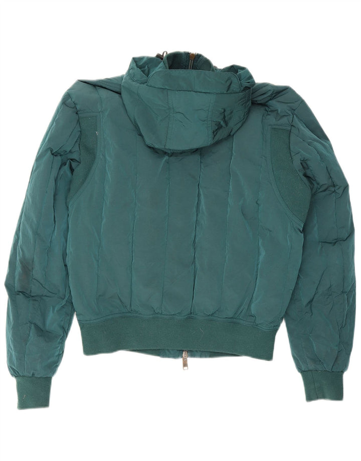 Damska kurtka z kapturem, oversize, wyściełana Armani Exchange UK 10, mała zielona