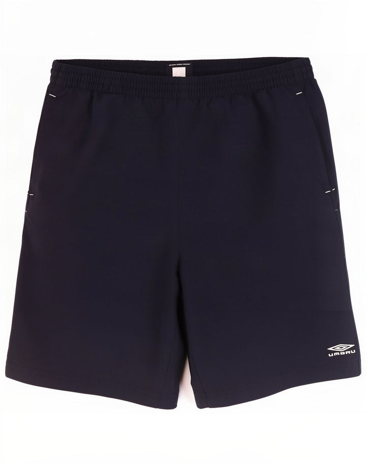 Męskie spodenki kąpielowe Umbro, duże, granatowe, poliestrowe