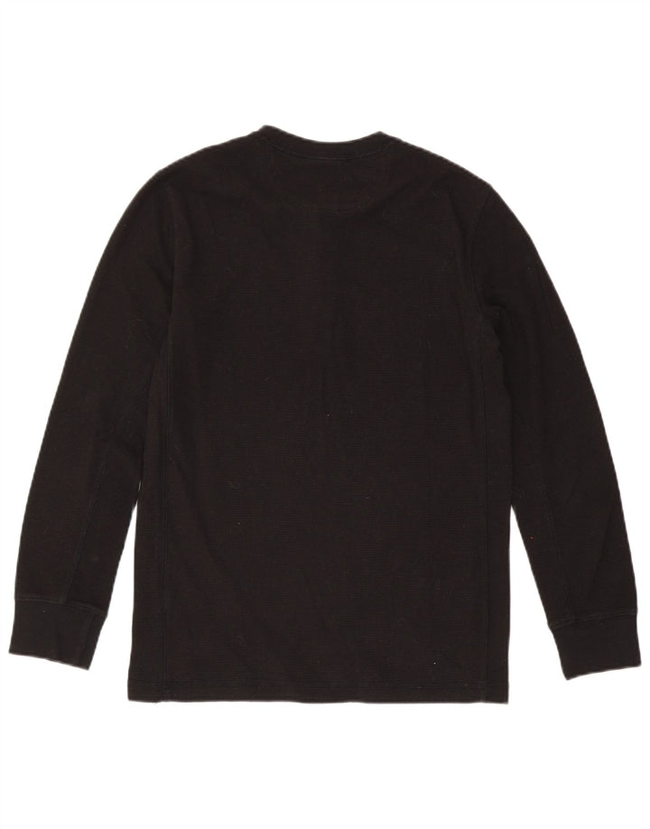 Top męski American Eagle z długim rękawem XS, czarny, bawełniany
