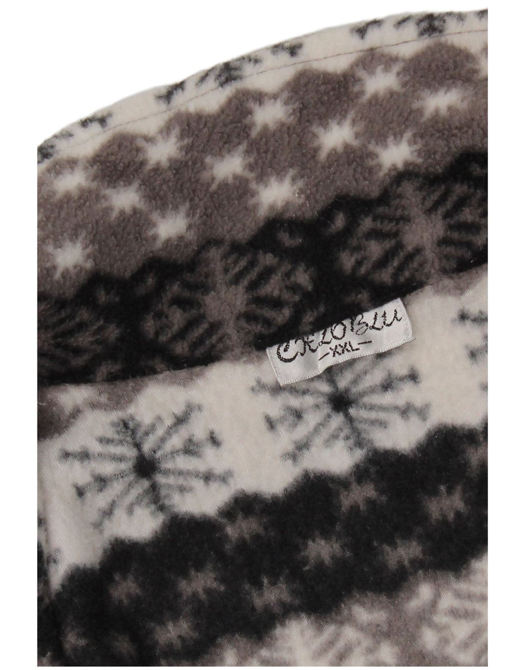 Męska kurtka polarowa VINTAGE UK 44 2XL Szara Fair Isle