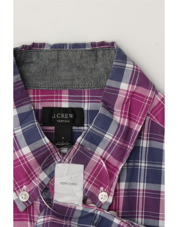 J. CREW Mens Tartan Shirt Small Purple Check Cotton Vintage J. Crew and Second-Hand J. Crew from Messina Hembry 