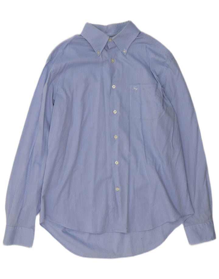 Koszula męska Fay, rozmiar 44 17 1/2 XL, niebieska bawełniana