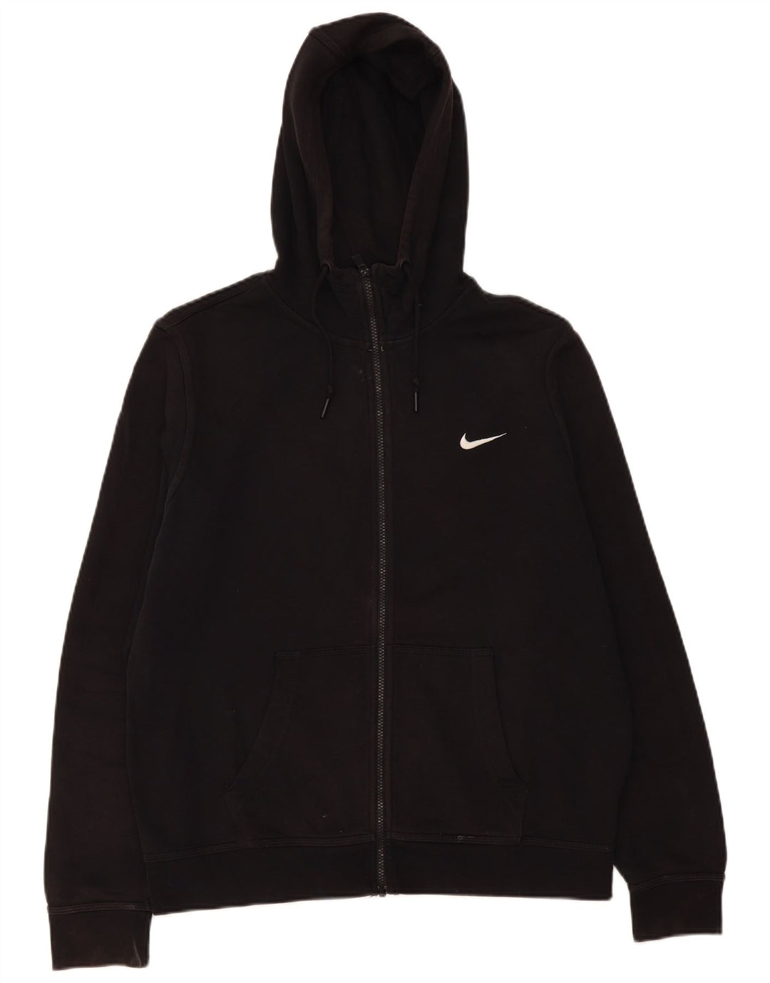 Męski sweter z kapturem i zamkiem błyskawicznym Nike, duży, czarny, bawełniany