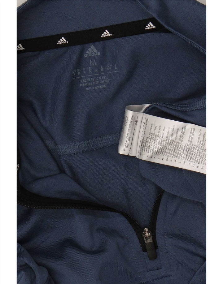 Dres męski Adidas Aeroready z zamkiem błyskawicznym na szyi, średni granatowy