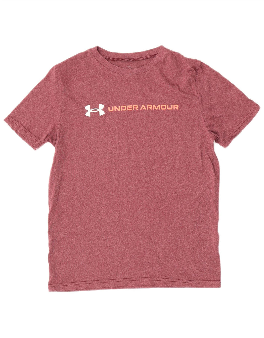 Chłopięcy T-shirt z grafiką UNDER ARMOUR 9-10 lat, średni burgund