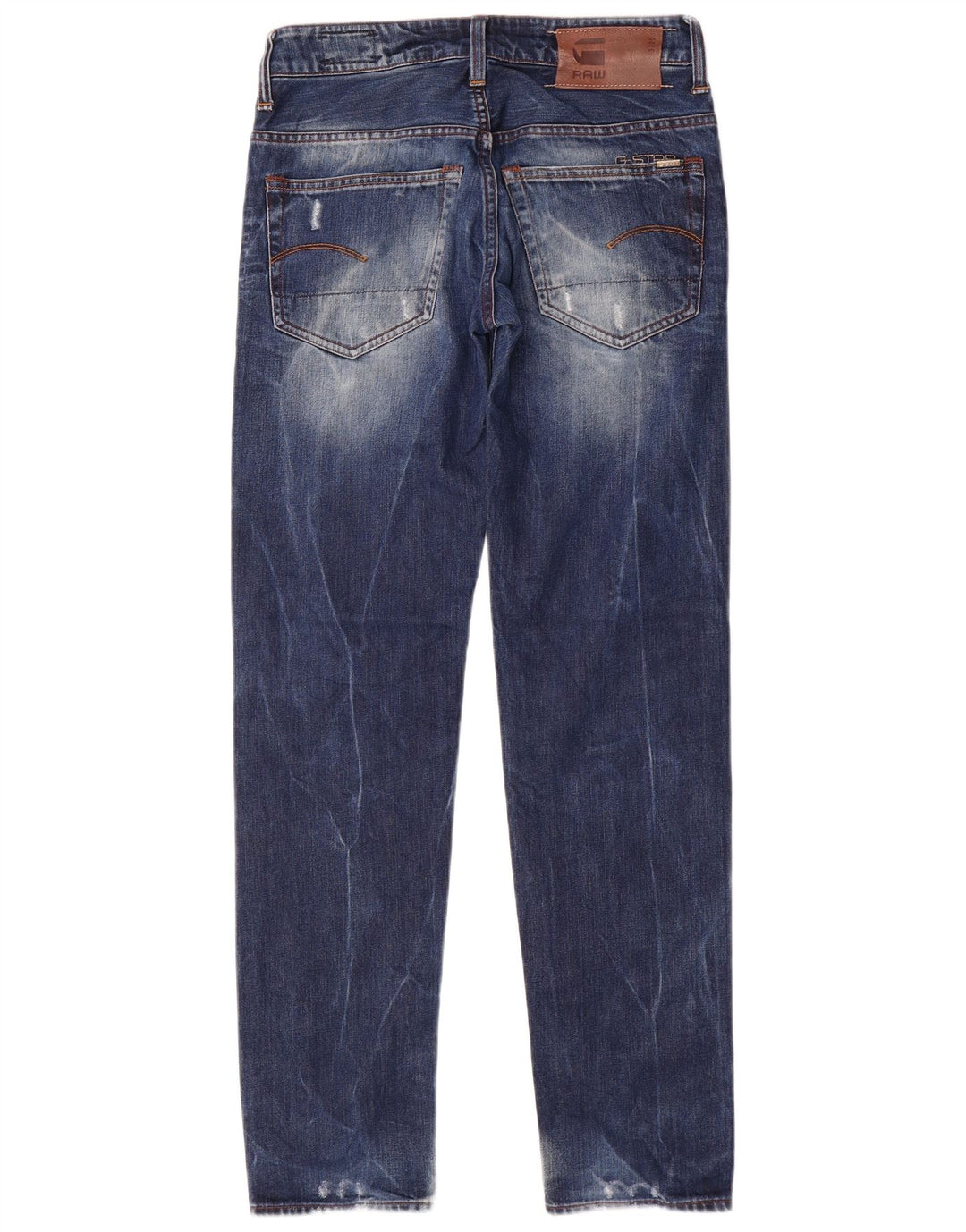 G-Star Męskie 3301 Slim Jeans W28 L32 Niebieska bawełna