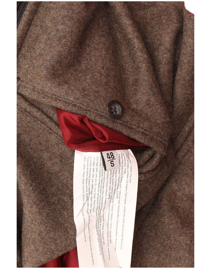 Męska kurtka skórzana STRELLSON IT 48 Średni brąz