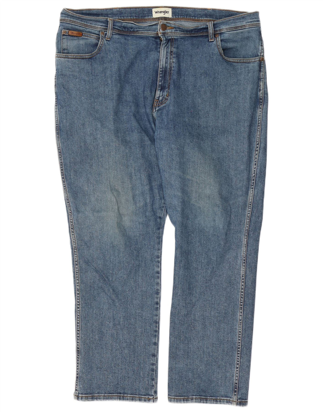 Męskie jeansy Wrangler Texas Straight W42 L30 Niebieskie bawełniane