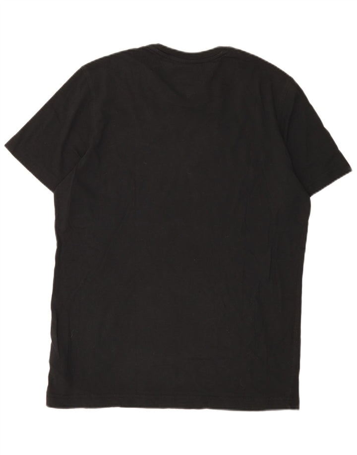 T-shirt męski Tommy Hilfiger Top, średni czarny, bawełniany