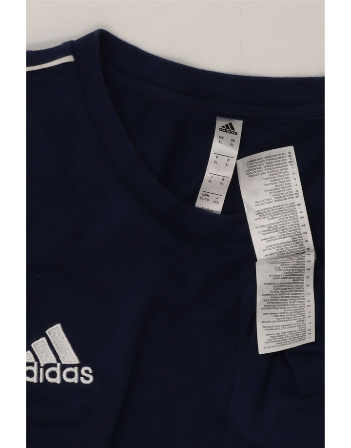 T-shirt męski ADIDAS Top XL, granatowy, bawełniany