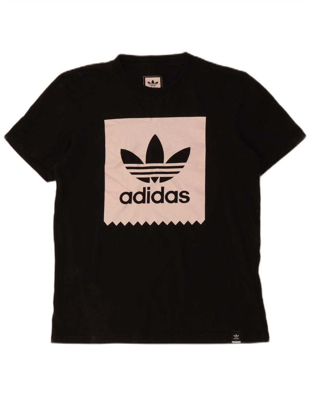 Męska koszulka z grafiką Adidas, mała, czarna, bawełniana