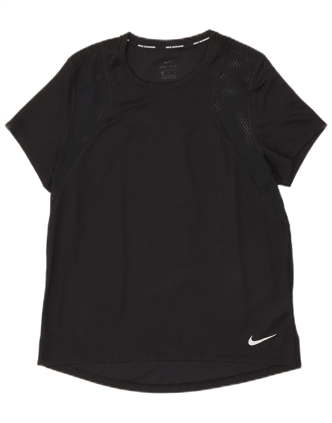 Damska koszulka NIKE Dri Fit Top UK 14, średni czarny poliester