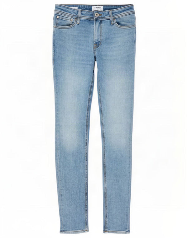 Jack & Jones Męskie Liam Skinny Jeans W30 L32 Niebieskie bawełniane