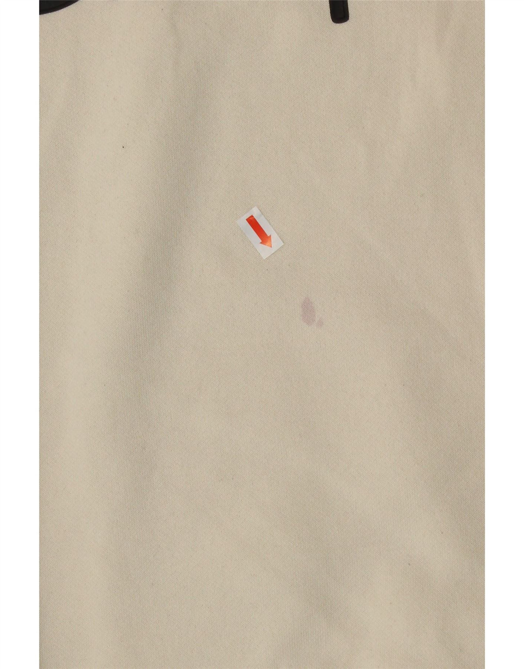 CHAMPION Womens Graphic Sweatshirt Jumper UK 14 Medium Off White Cotton