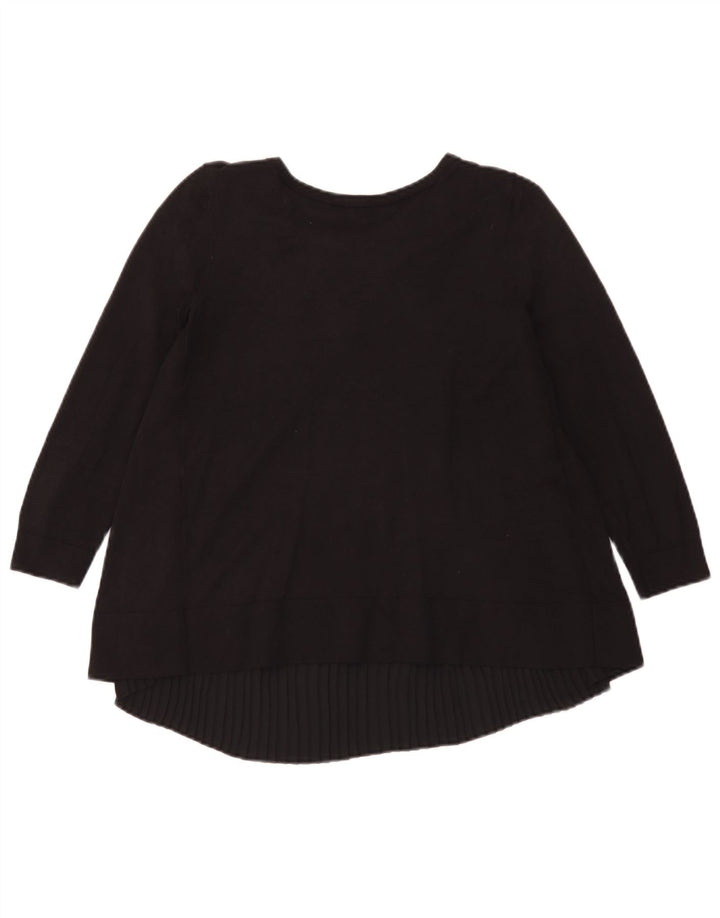 Damski top oversize Hobbs z rękawem 3/4, UK 6 XS, czarny modal