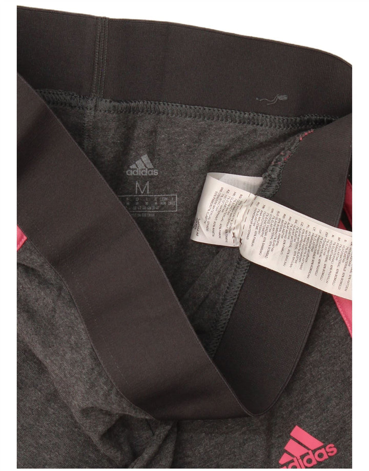 Legginsy damskie Adidas UK 12/14 Średnioszare bawełniane