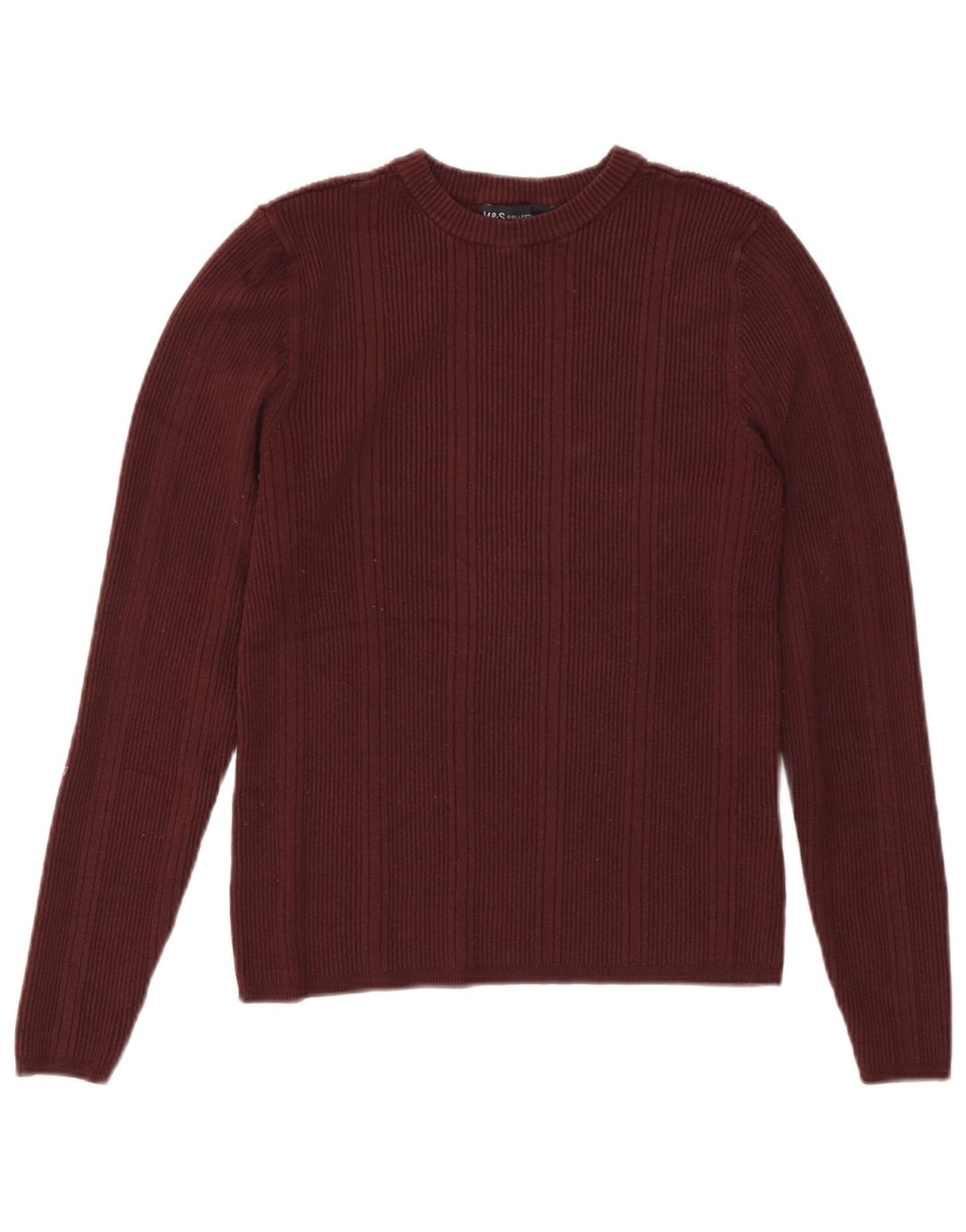 Marks & Spencer Damski sweter z okrągłym dekoltem, UK 12, średni burgund