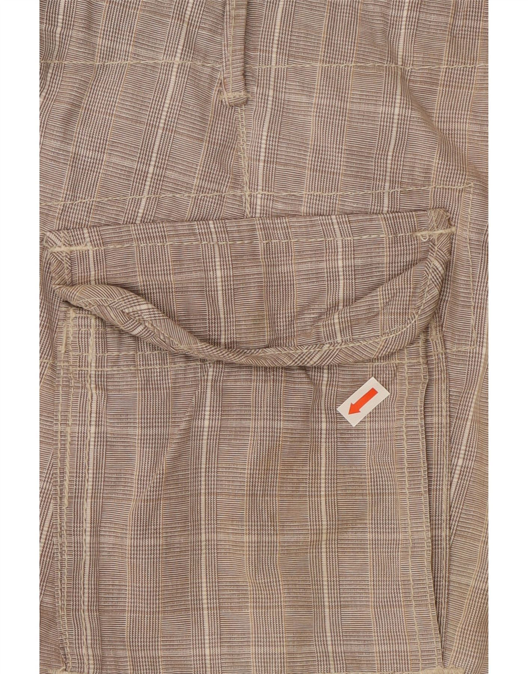 Męskie szorty cargo Scotch & Soda W32 Średnioszare, bawełniane w kratkę