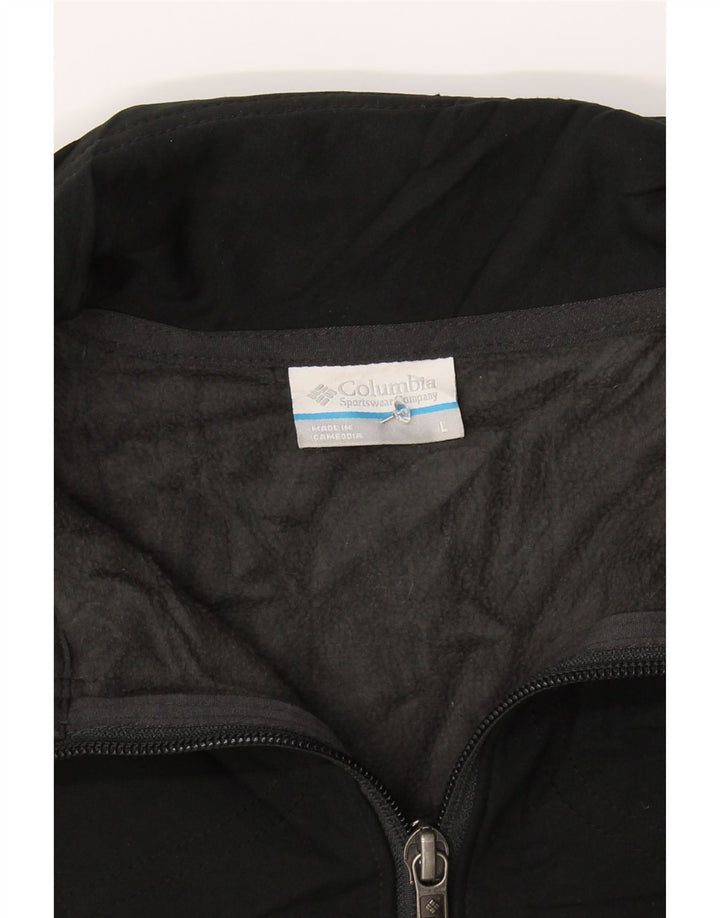 COLUMBIA Womens Omni-Shield Windbreaker Jacket UK 16 Large Black Polyester Vintage Columbia and Second-Hand Columbia from Messina Hembry 