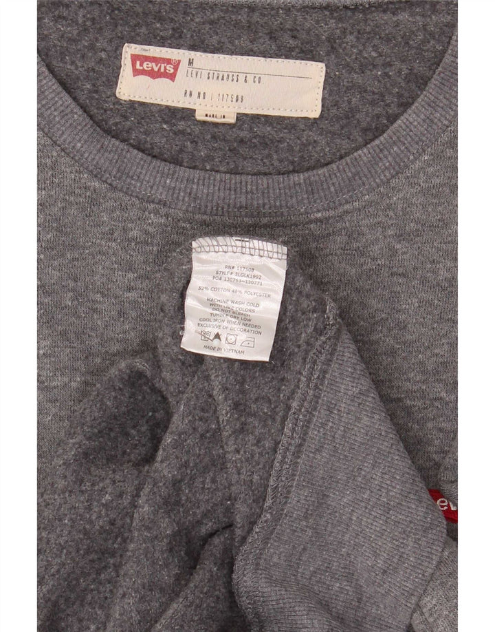 Męska bluza Levi's Sweter średnioszary, bawełniany