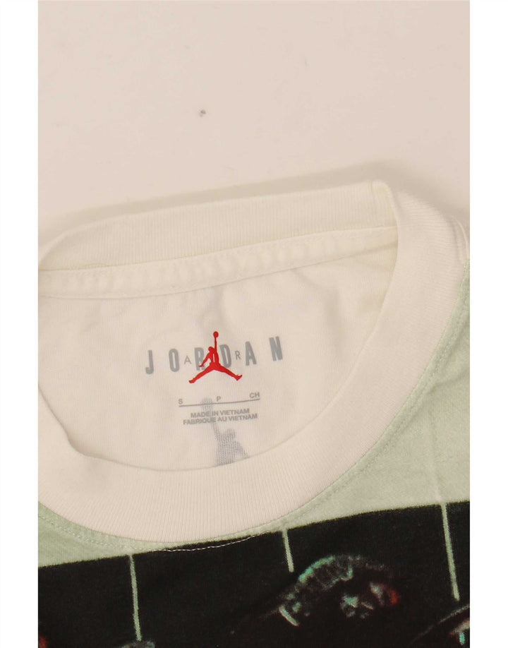 Jordan Męski T-shirt z grafiką Michael Jordan, mały, biały