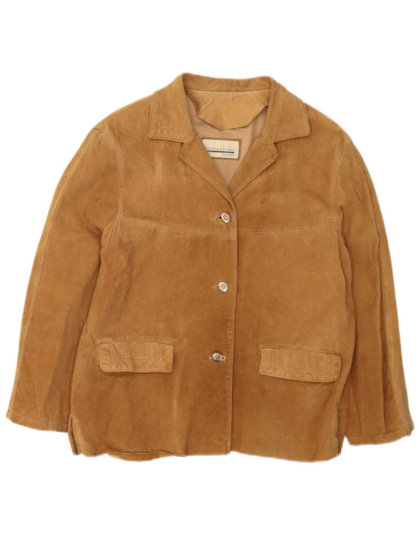 Damska marynarka Rossodisera zapinana na 3 guziki, UK 14, średni beż