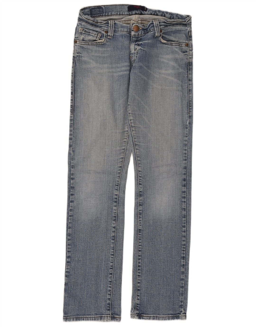 Dżinsy damskie LEVI'S 504 Tilted Straight US 5 Medium W28 L31 Niebieskie bawełniane