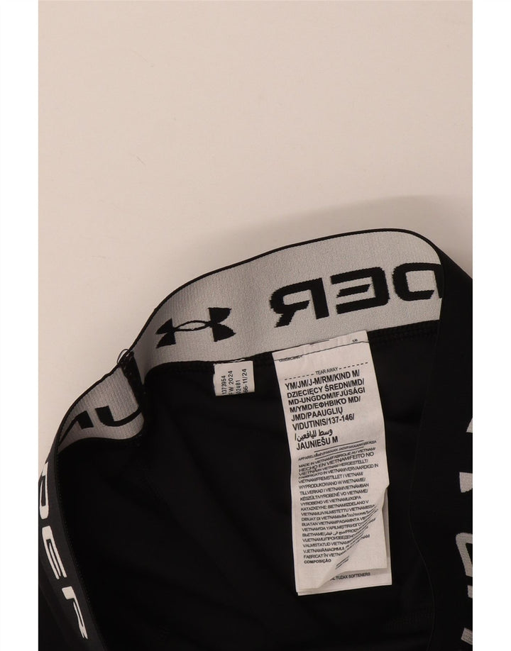 Dziewczęce legginsy z grafiką UNDER ARMOUR 9-10 lat, średni czarny poliester