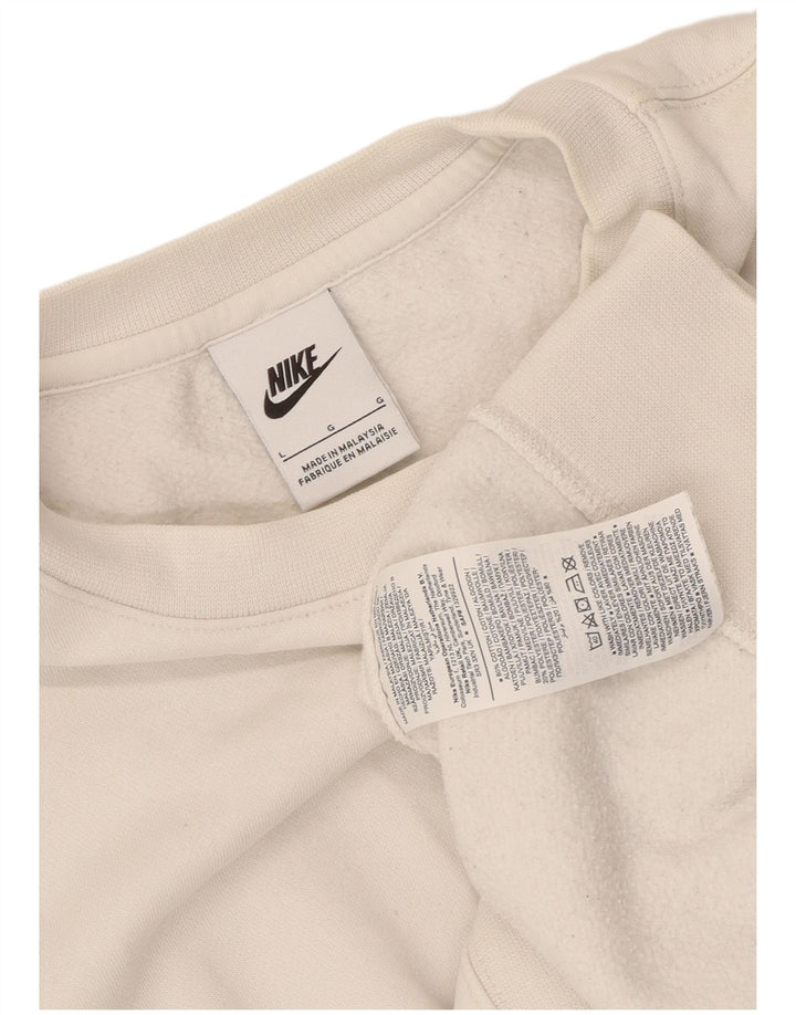 Bluza męska Nike, duża, biała, bawełniana