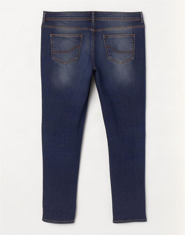 Damskie jeansy slim Fat Face UK 14 duże W38 L27 niebieskie